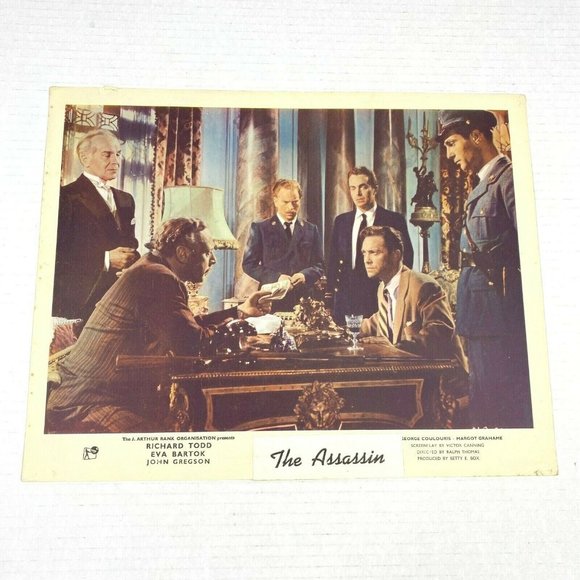 The Assassin Venetian Bird 1952 Lobby Card Movie Poster Richard Todd Eva Bartok - Picture 1 of 7